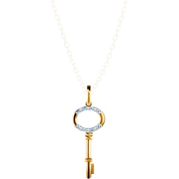 SAVICKI Висулка с ключ Savicki: злато, диаманти