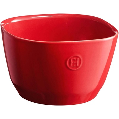 Квадратна керамична купа за салата EMILE HENRY Salad Bowl S - 19 х 19 см - червена (EH 6592-34)