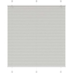 vidaXL Плисирана щора Светло сиво 115x150 cm Ширина на плата 114, 4 cm (4015350)