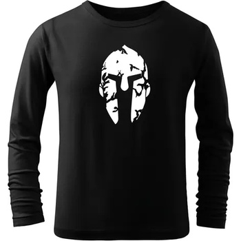 DRAGOWA детска тениска с дълъг ръкав Спартанец, черна (7188)