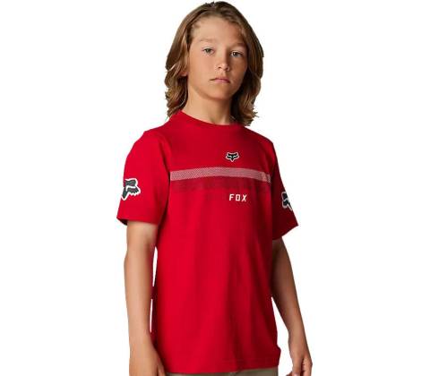 Fox Yth Efekt Ss Tee Flame Red