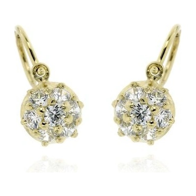 Zlatnictví U Kostela dětské zlaté náušnice se zirkony 1182