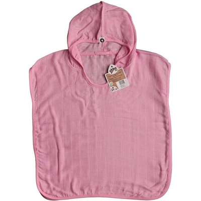 XKKO BMB Bambusové mušelínové pončo Baby Pink