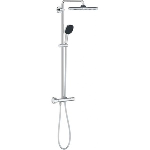 GROHE Vitalio Comfort - Душ система с термостат, диаметър 25 cm, хром 26697001 (26697001)