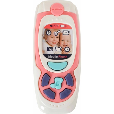 Moni Toys Бебешки телефон с бутони Moni - Розов (108915)