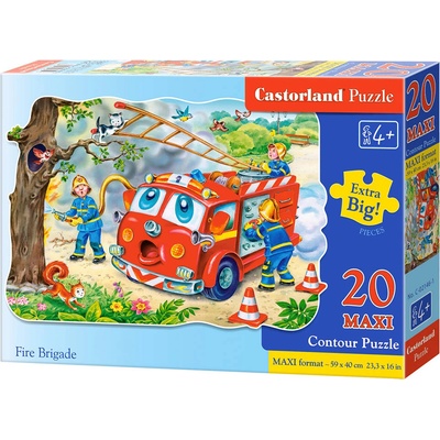 Castorland Пъзел Castorland от 20 XXL части - Пожарникари спасяват коте (C-02146)