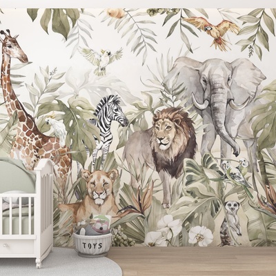 Decono Детски Фототапет Царете на Джунглата