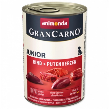 Animonda Gran Carno Junior hovädzie & morčacie srdcia 400 g