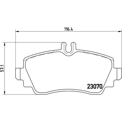 BREMBO Sada brzdových platničiek kotúčovej brzdy P50036