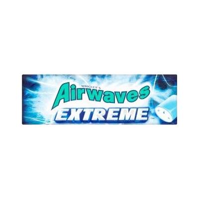 Airwaves Extreme Menthol žuvačky bez cukru 14 g