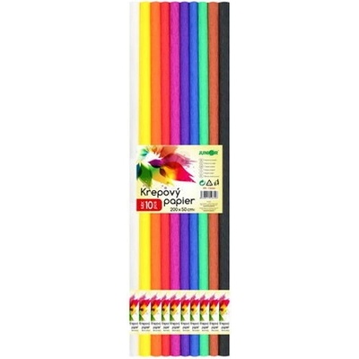 Krepový papír JUNIOR - sada CLASIC 10 ks 50cm