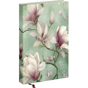 Realsystem Дневник с срокове REALSYSTEM Picture A/5, ежедневен, с бели страници, Magnolia 2027 5321-62 (5321-62)