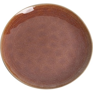 Qx impex kft Керамична чиния IRIS кафява 21, 4x2, 7cm 171178 (171178)