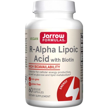 Jarrow Formulas R-Alpha Lipoic Acid + Biotin, 60 капсули, Jarrow Formulas (8414)