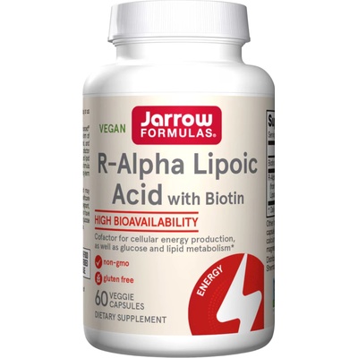 Jarrow Formulas R-Alpha Lipoic Acid + Biotin, 60 капсули, Jarrow Formulas (8414)