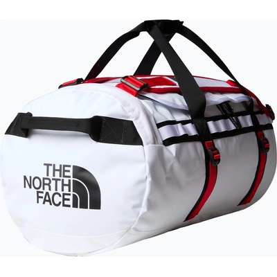 The North Face Пътна чанта The North Face Base Camp Duffel M 71 l white/ black/ elevation red