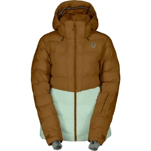 Scott Дамско ски яке Scott Women's Jacket Ultimate Warm Ski jacket - Bread Brown / Fresh Green - размер XS (104-5135-0611)
