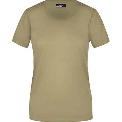 JAMES & NICHOLSON Dámské tričko Basic-T JN901 Khaki