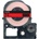 Compatible Epson HTC24PW, 24mm x 8m, черен печат / розов фон, съвместима лента (HTC24PW)
