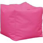 Pufrelax Пуф 130л. , Табуретка Куб XL - Teteron Pink, Перящ се калъф, Пълнеж от Полистиролни перли, за открито (PUF-G-CXL-TEX-PNK)