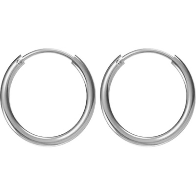 Argento Stříbrné náušnice kroužky - 12 mm průměr 67493