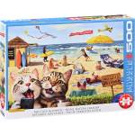 EUROGRAPHICS Пъзел Eurographics от 500 части - Забранено за котки (65005879)