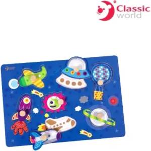 Classic World Детски дървен пъзел Космос - Classic World