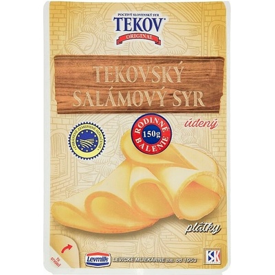 Tekovský salámový sýr údený plátky 150 g