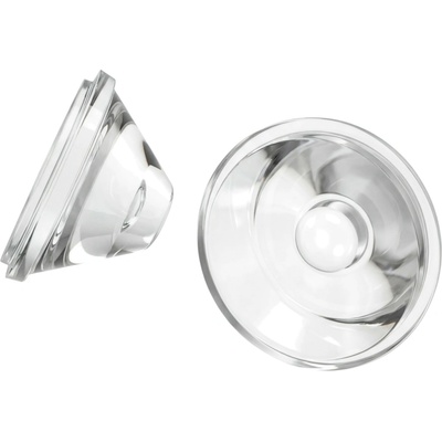 Šošovka pre LED diódu, číra, priemer 20mm 45°