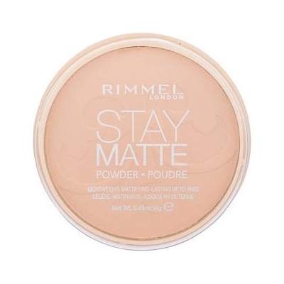 Rimmel London Stay Matte Dlouhotrvající kompaktní pudr 008 Cashmere 14 g