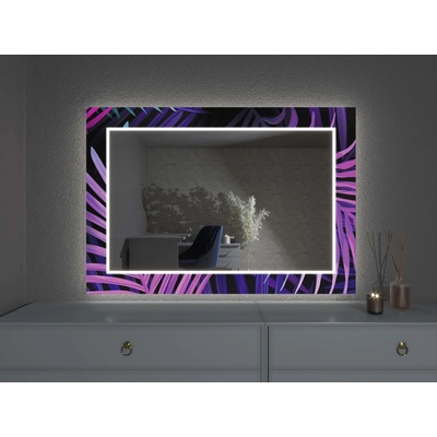 Artalo LED zrkadlo s dekorom D18 60 x 50 cm