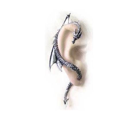 Alchemy Gothic Náušnice The Dragon's Lure stud E274