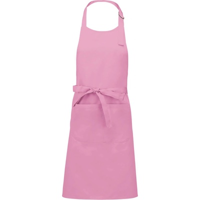 Kariban Zástěra Sommelier K890 s laclem COT20K890a1099-dark pink