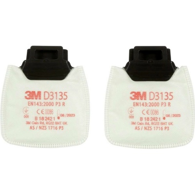 3M D3135 Secure Click P3 R částicový filtr 2 ks
