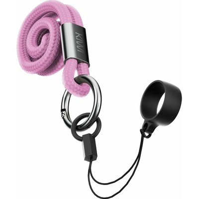 Snúrka na krk pro zavěšení KIWI Pink Bloom