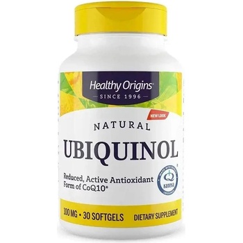 Healthy Origins Убиквинол, 100 mg, 30 капсули, Healthy Origins (36465 HO)