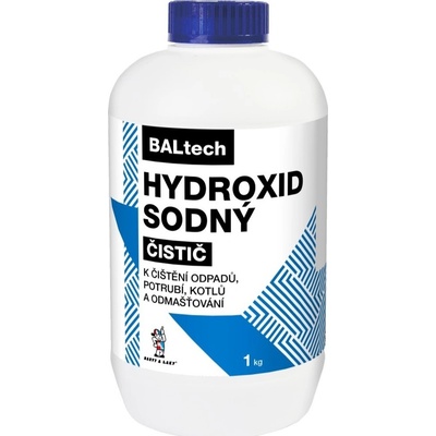 BALtech hydroxid sodný (louh) k čištění odpadů a potrubí, 1 kg – Zboží Dáma