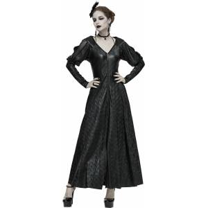 Devil fashion дамска рокля devil fashion - вуду готик изкуствена Кожа - ct153