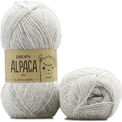 Drops Alpaca MIX 9020 stříbrošedá