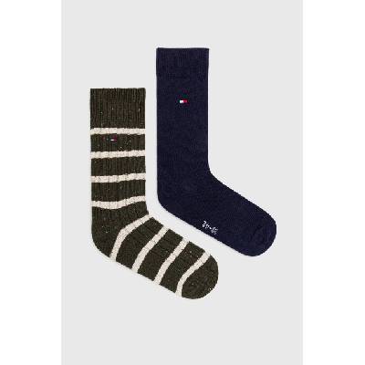 Tommy Hilfiger Чорапи Tommy Hilfiger (2 броя) в зелено (701225396)