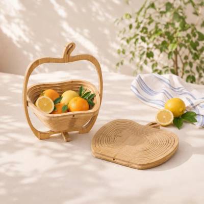 Maximex Koš na ovoce bambus 22,5 x 30 cm