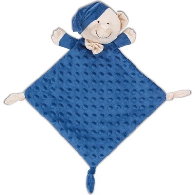 Interbaby Бебешка играчка Interbaby - Doudou за гушкане, мече, синя (003-65Du)