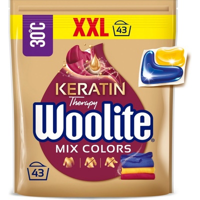 Woolite Kapsule s keratínom na pranie Color 43 PD