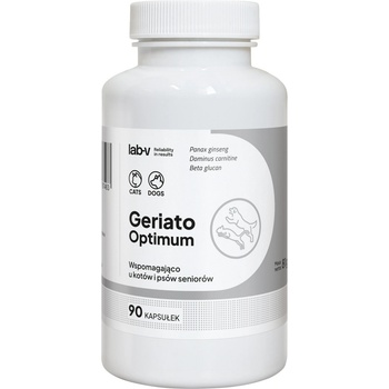 Lab-v Geriato Optimum - Подкрепа за здравето на възрастни кучета и котки 90 капсули