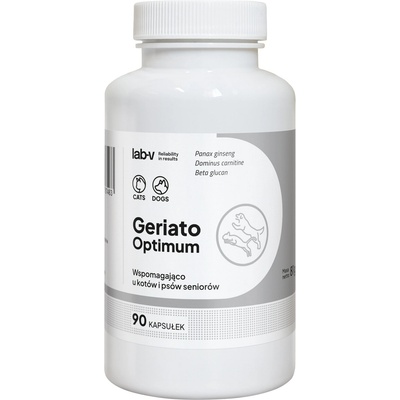 Lab-v Geriato Optimum - Подкрепа за здравето на възрастни кучета и котки 90 капсули