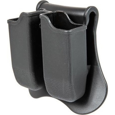 Amomax Polymerové opaskové pro dva zásobníky Glock černé