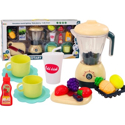 LEAN Toys 18127 Elektrický mixér s krájačom ovocia, svetlami a zvukmi