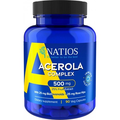 NATIOS Acerola Complex 500 mg 90 vegánskych kapsúl