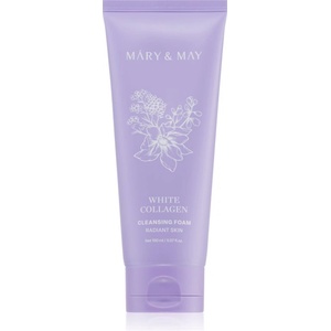 Mary & May White Collagen Cleansing Foam почистваща пяна-крем с ниацинамид 150ml