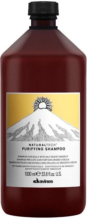 Davines NATURALTECH Purifying čistící šampon na mastné nebo suché lupy 1000 ml